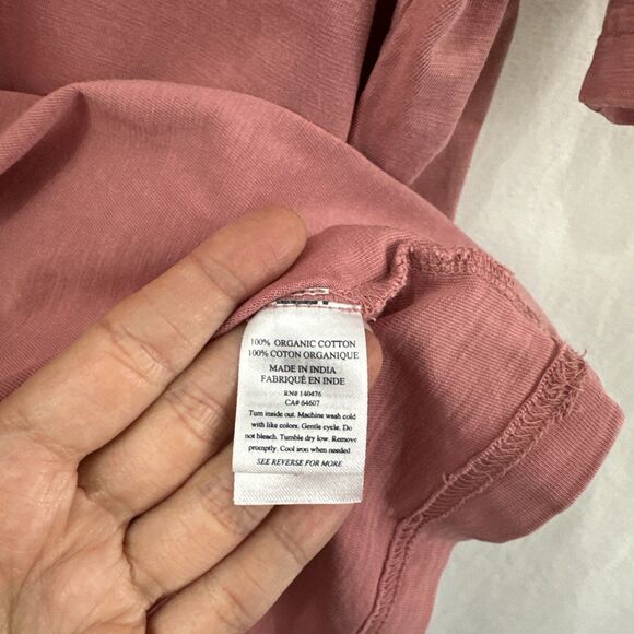Faherty Sunwashed Salmon Pink Short Sleeve Tee Shirt Mens XXL-T ***READ - Picture 7 of 11